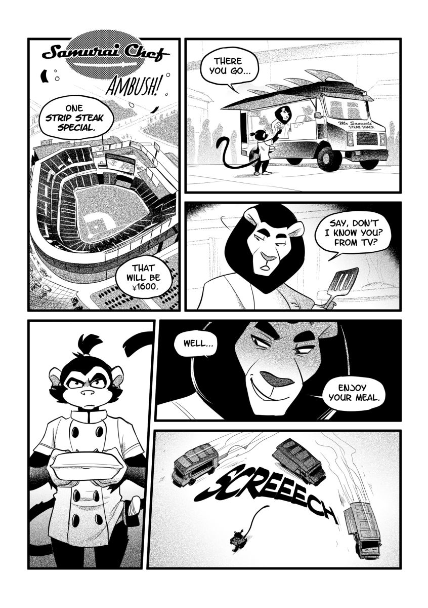 Samurai Chef Ambush page 1